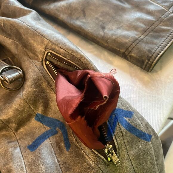 Rare “Mad Max” Themed 1980’s Leather Jacket - Made in the USA - Sm - Picture 15 of 16